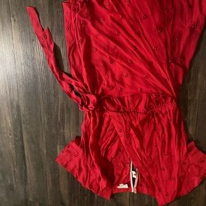 Anthropologie Greenbrier Embroidered Romper